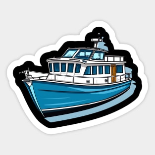 boat lover design Sticker